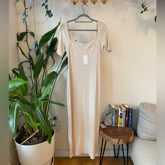 Reformation | Dresses | Nwt Reformation Koda Knit Dress In Bone Xl |  Poshmark